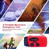 iRonsnow Solar Hand Crank Weather Radio AM/FM NOAA, LED, SOS,