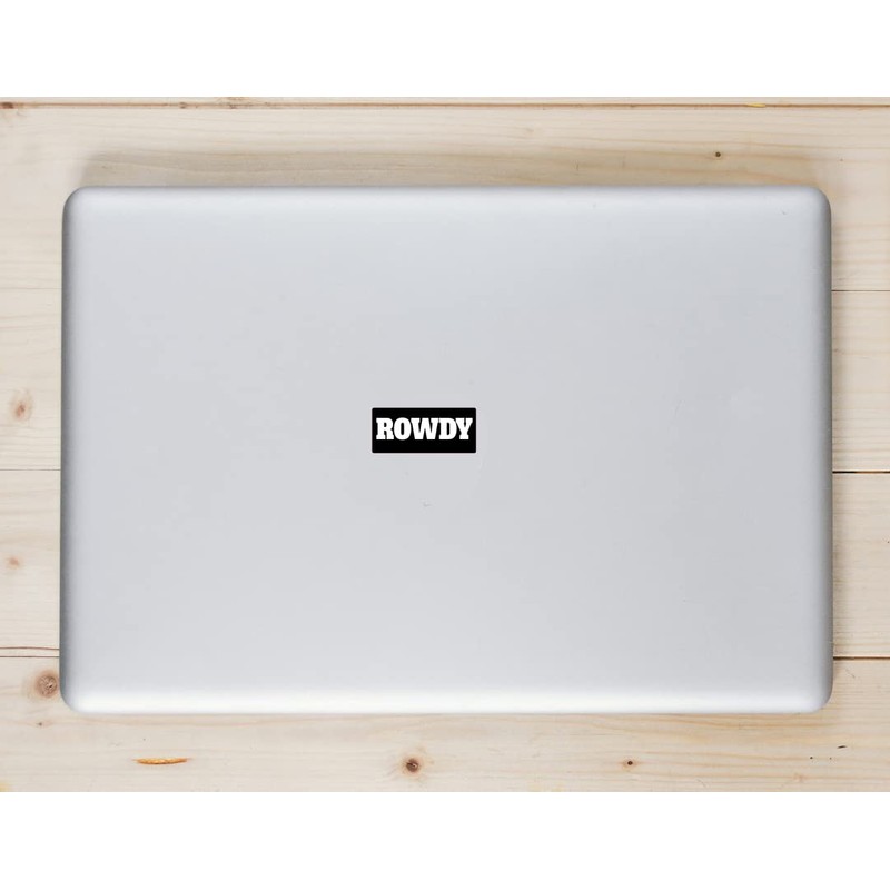 U.S. Custom Stickers Rowdy Black Sticker 3 Inch