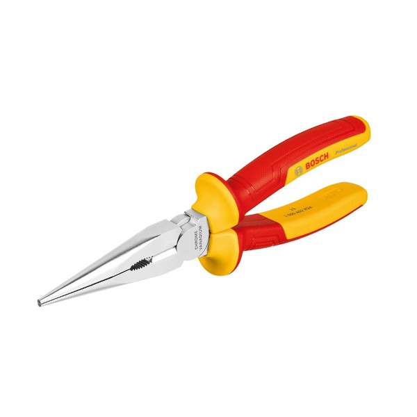 Bosch Professional VDE Long Nose Pliers Straight – 200 mm