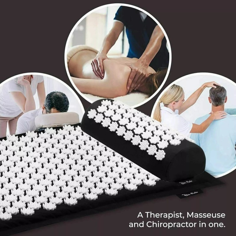 Shoptrendys Acupressure Mat & Pillow Massage Set For Neck Back