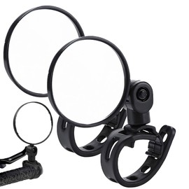 Fahrradspiegel,2 Stück Rückspiegel Fahrrad,FahrradspiegelFür E-Bike Links,FahrradRückspiegel,360° Drehbar FahrradspiegelKlappbar Universal Für Lenker 15-35mm,FürFahrrad,Mountainbike,Rennräder