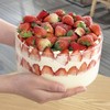Opexscal 104oz Large Glass Trifle Bowl, Modern Design Clear Glass