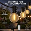 33ft Solar String Lights with 10H Auto On/Off Sensor, Warm