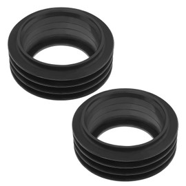 Be In Your Mind Pack of 2 Flush Pipe Connectors Rubber Sleeve Seal for 48-50 mm Flush Pipe 58-60 mm Drain Pipe Toilet Inlet Flush Valve Pipe Flush Pipe Toilet Accessories
