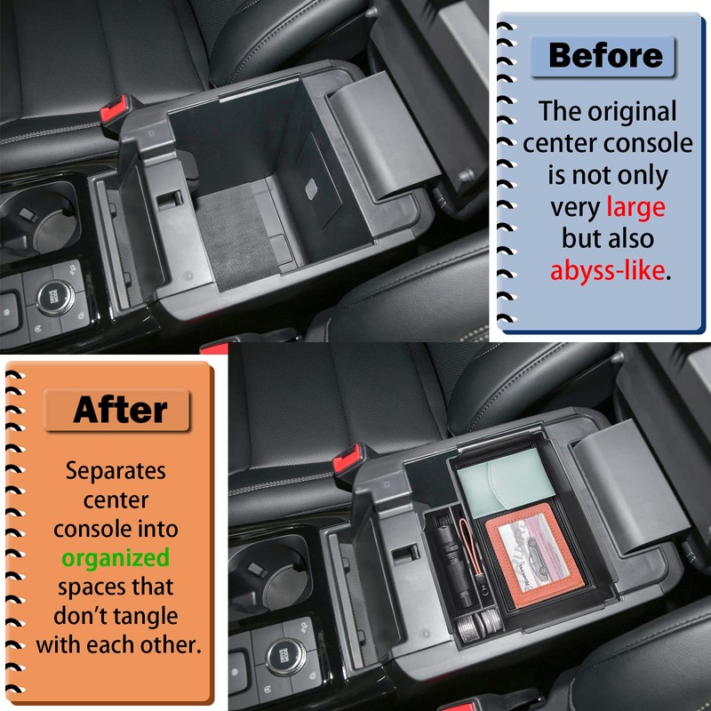 RUNROAD Upgrade Center Console Organizer Tray Compatible with Ford Explorer
