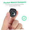 Kisangel Watch Compass Mini Compass 2 Pcs Portable for Outdoor