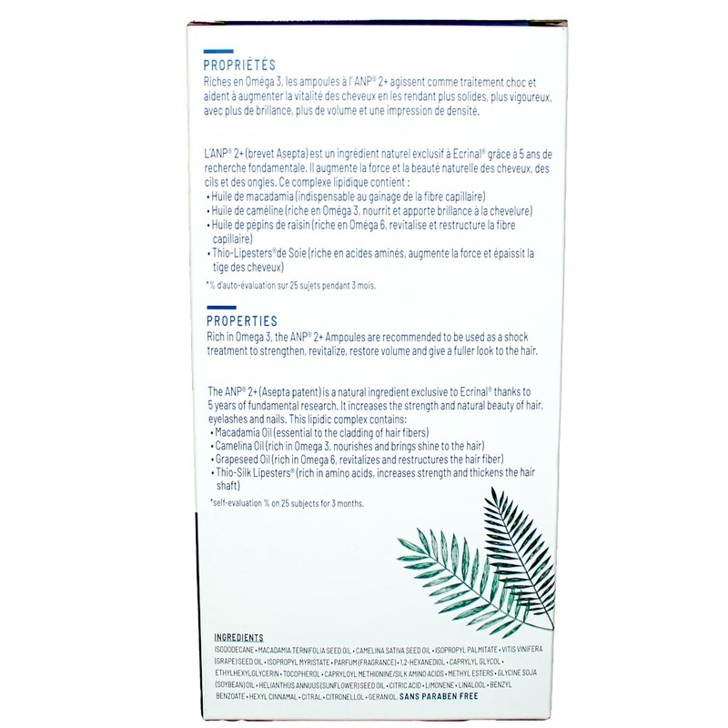 Ecrinal ANP2 Hair Growth Ampoules for Men - Strengthening &