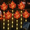 Mankinlu Fall Decor Solar Pathway Lights Outdoor Thanksgiving Decorations, 6