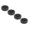 4pcs Suitcase Wheels Replacement Durable Silent PVC Swivel Luggage Caster