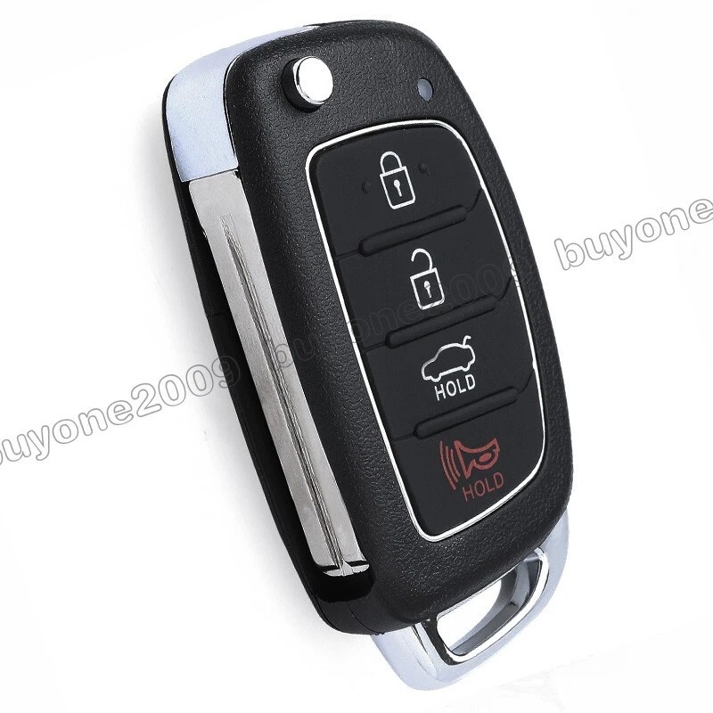 keyecu Flip Keylss Remote Key Fob for Hyundai Sonata 2017