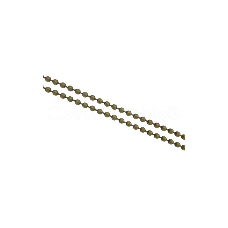 CleverDelights Ball Chain Spool - 100 Feet - 2.0 mm