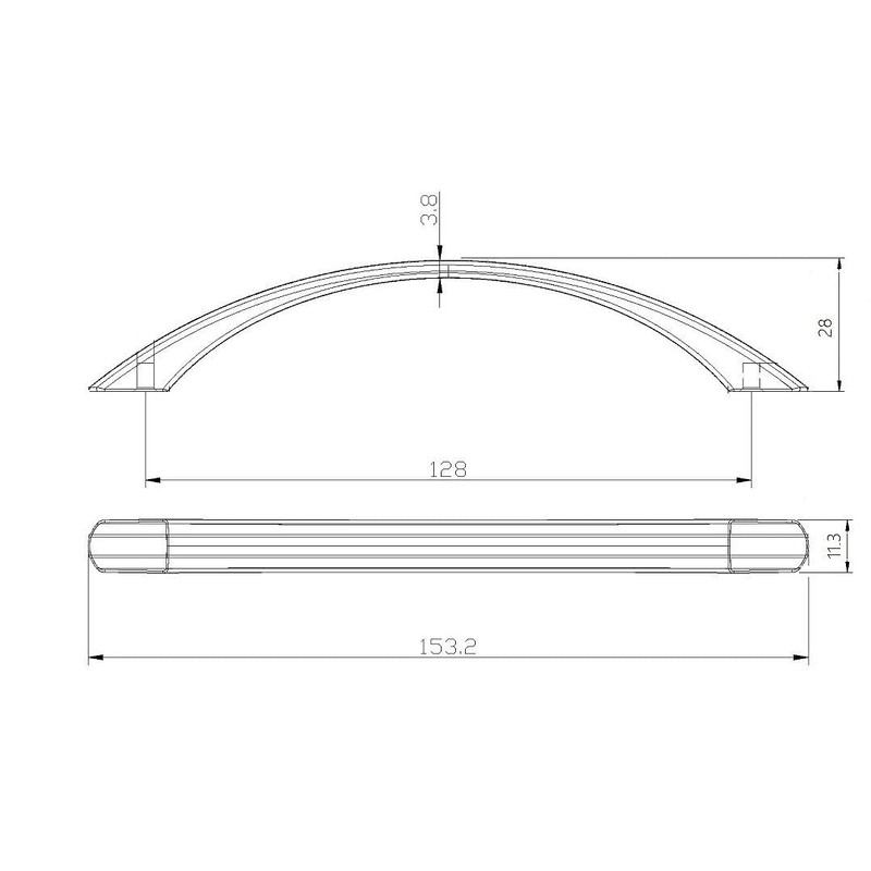 Richelieu Hardware BP391458193 Chaillot Collection 5 1/16-inch (128 mm) Center-to-Center