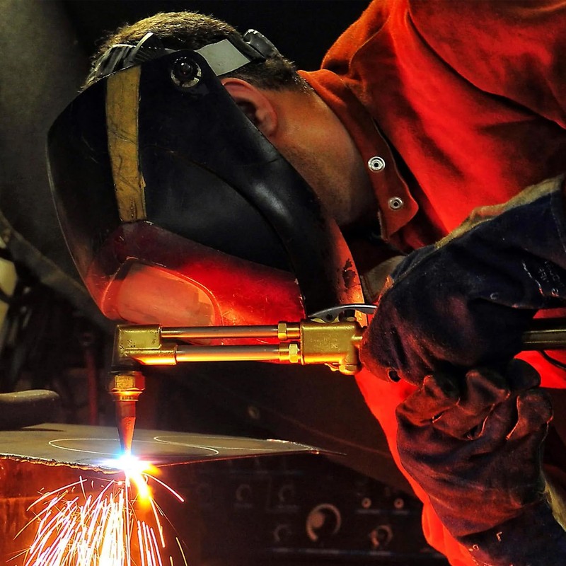 CAMPFIRE Oxygen Acetylene Torch Kit, 12 Pcs Welding Cutting Torch