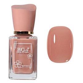 Sheer Nail Polish Nude - Fast Drying Neutral Nail Polish Quick Dry - Long lasting Jelly Nail Polish High Coverage - Water Based Natural Nail Polish No Required UV/LED Lamp