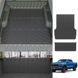 Dattumar Truck Bed Mat Tailgate Mat Compatible with 2023-2025 Chevy Colorado or GMC Canyon 5Ft Bed All Weather Protection TPE Accessories (23-25 Colorado & Canyon 5FT)