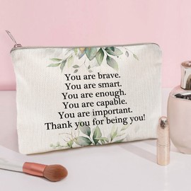 You Are Brave, Graduation Gifts For Her, Cute Pencil Case, Inspirational Pen Case, Pencil Holder, Pen Pouch, Makeup Bag, Birthday Gift, Graduation Gifts For Her
