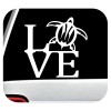 Bluegrass Decals Sea Turtle Decal LOVE Sticker for Car Window