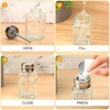 Lallisa 2 Pcs 6 Oz/ 180 ml Clear Pump Dispenser