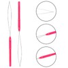 SAVITA 10pcs Hair Extension Loop Needle Threader Pulling Hook Bead