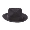 Stetson Mens Wool Felt Whippet Fedora Hat (Black, XX-Large)