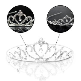 Crown Tiara Headband Hair Accessories Headdress Crown Clasp Crown Child Costume Dress Girl Photo Shoot Party Children Shichi-Go-San Wedding Coming of Age Party Birthday Party Bride Wedding Hair
