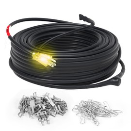 HEATIT 100ft Roof and Gutters Heating Cable with 10ft Lighted Plug Heavy-Duty Heat Tape, 120V 8W/ft