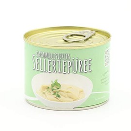 Caramelised Celery Puree with Cream Refined - Very Fine Strained - Without Pieces - Gourmet Celery Puree - 200 g Tin