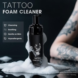 Shmian Tattoo Soap, Tattooed Aftercare Cleaning Supplies for Tattooing, Tattoo Cleaning Foam&Wash for Salon and Daily Use
