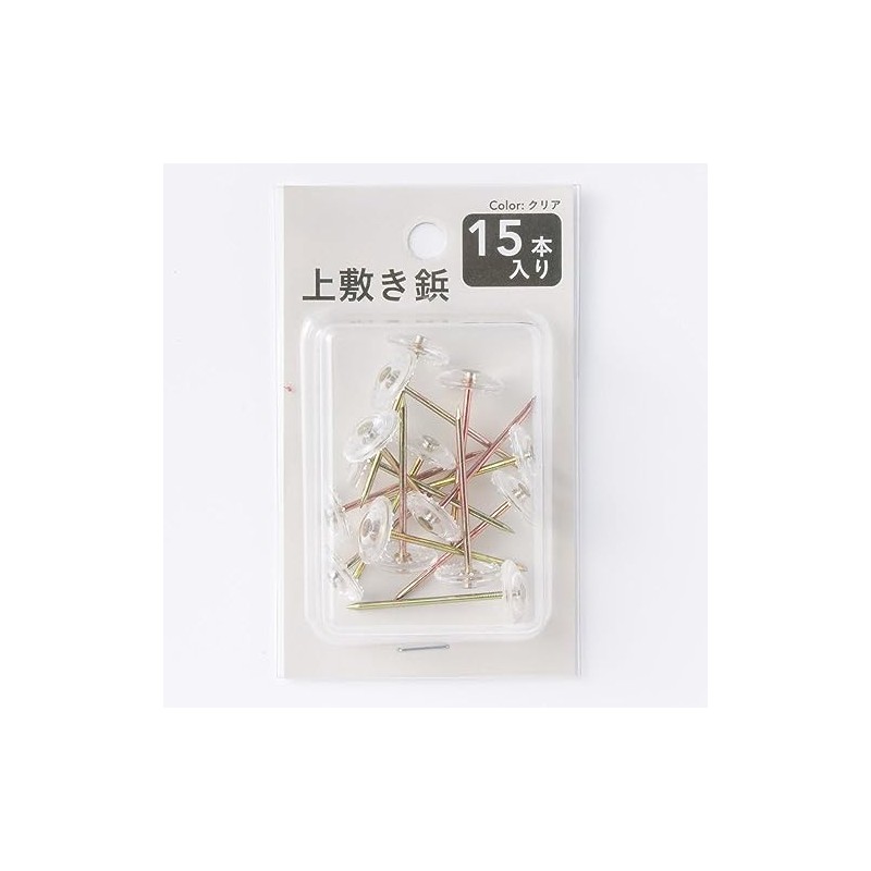 Cainz Top Bed Tacks 15 Pieces, Clear