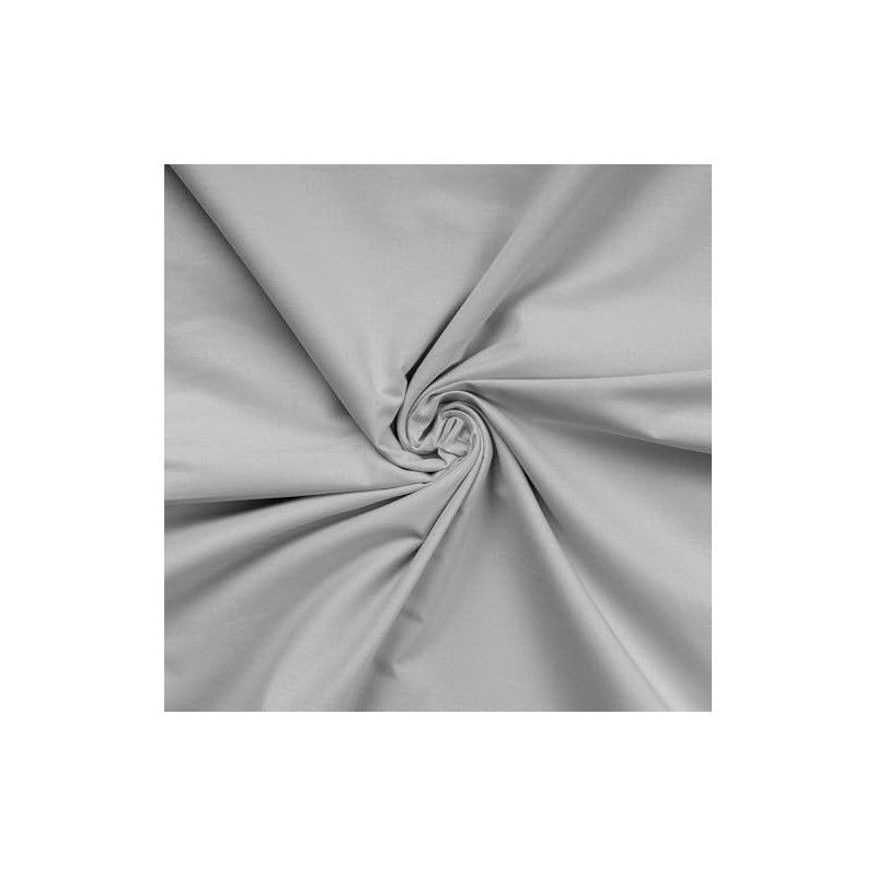 Luxurious Oxford Satin Pillowcase Set (2 Pieces), Light Grey, 80