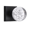 HIEMEY Glass Crystal Door Knobs Interior, Round Clear Bubble Ball
