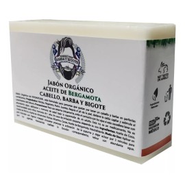 VIVONATURAL 12 Jabones Bergamota Barba Y Bigote,estimula Crecimiento.