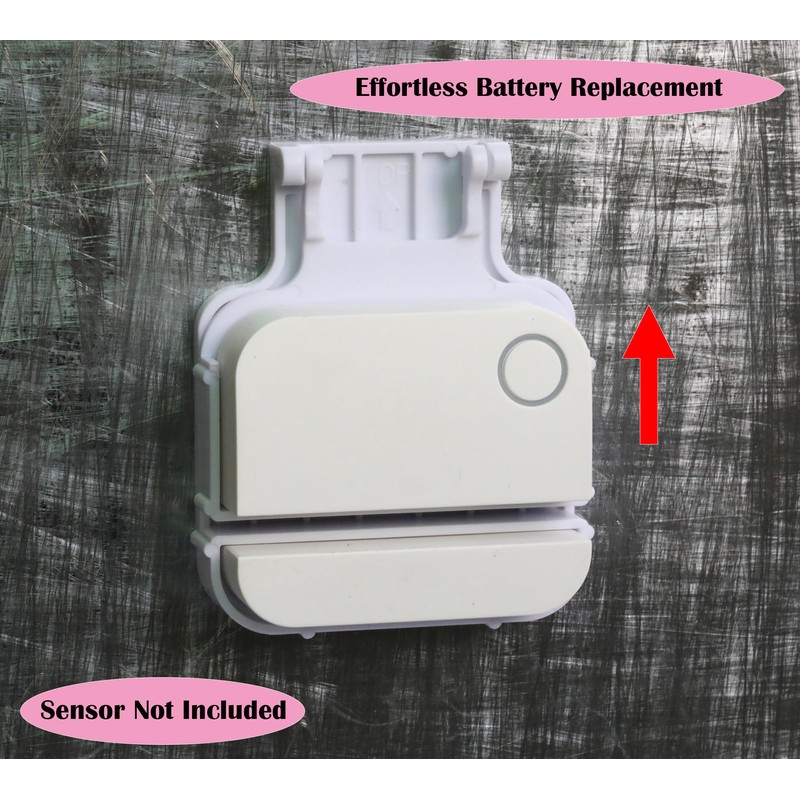Garage Door Bracket Compatible with R-ing Alarm Contact Sensors (2nd