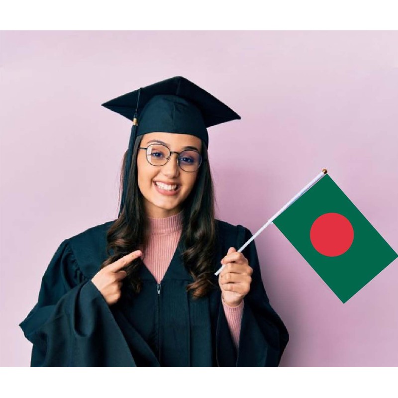 10 PCS Bangladesh Handheld Small Flag, Bangladeshis Hand held Mini