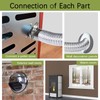 Elmfruit Pellet Stove Intake Kit, 2" x 60'' Extendable &