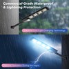 WYWNA Solar Street Lights Outdoor Waterproof, 6000K LED Dusk to