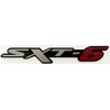 24Designs Compatible Sxt6 Stick on Emblem Vinyl Black Silver Red