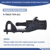 Getfarway Pair Front Windshield Washer Wiper Spray Nozzle 76810-TK4-A11 Compatible