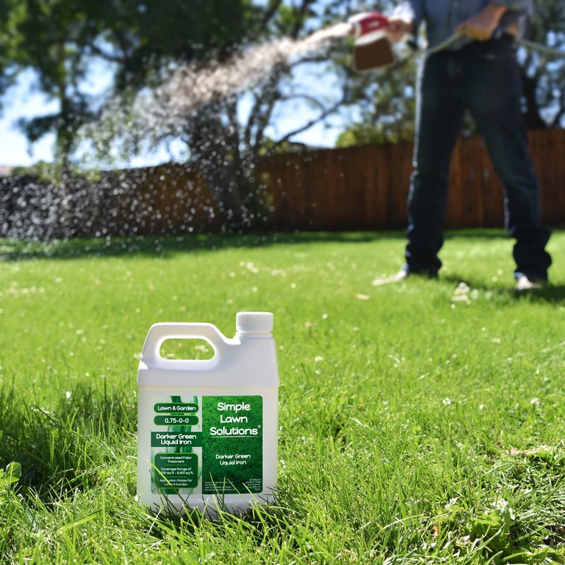 Simple Lawn Solutions - Liquid Iron Fertilizer Darker Green -