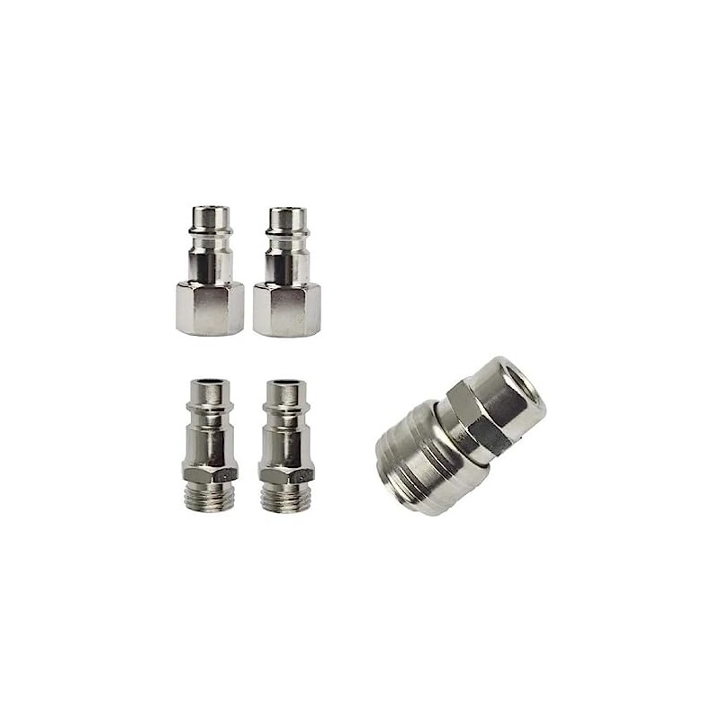 Höfftech 8598 Compressed Air Connection Set 1/4 Inch Female Thread