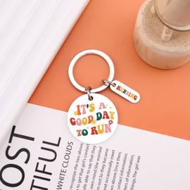 UIWIHHP Runner Gifts for Women Cool Running Gifts for Runners Track And Field Keychain Running Accessories for Women Runner Gift Ideas Marathon Runner Gift