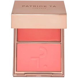 PATRICK TA Principales Titulares de Belleza - Rubor En Polvo y Crème Double-Take - She'S The Moment (Mandarina Suave)