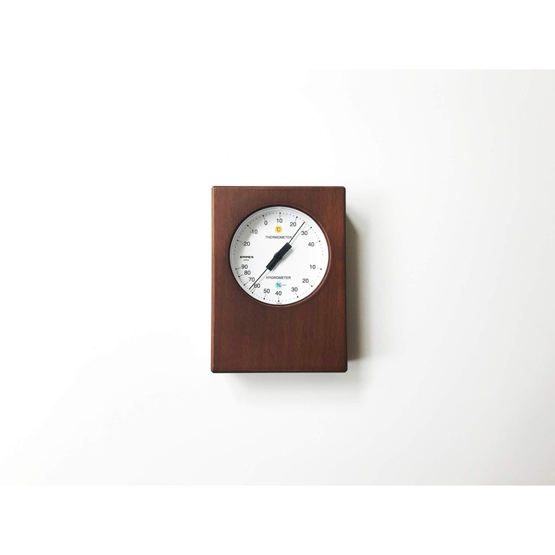 KATOMOKU Thermometer/Hygrometer km-101BR Brown
