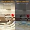 Yeewhale COB LED Strip Lights 50ft,3000K DC 24V Dimmable Warm