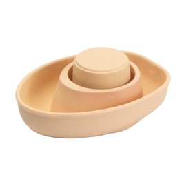 PlanToys Rubber Convertible Boat – Pastel Orange (5807)