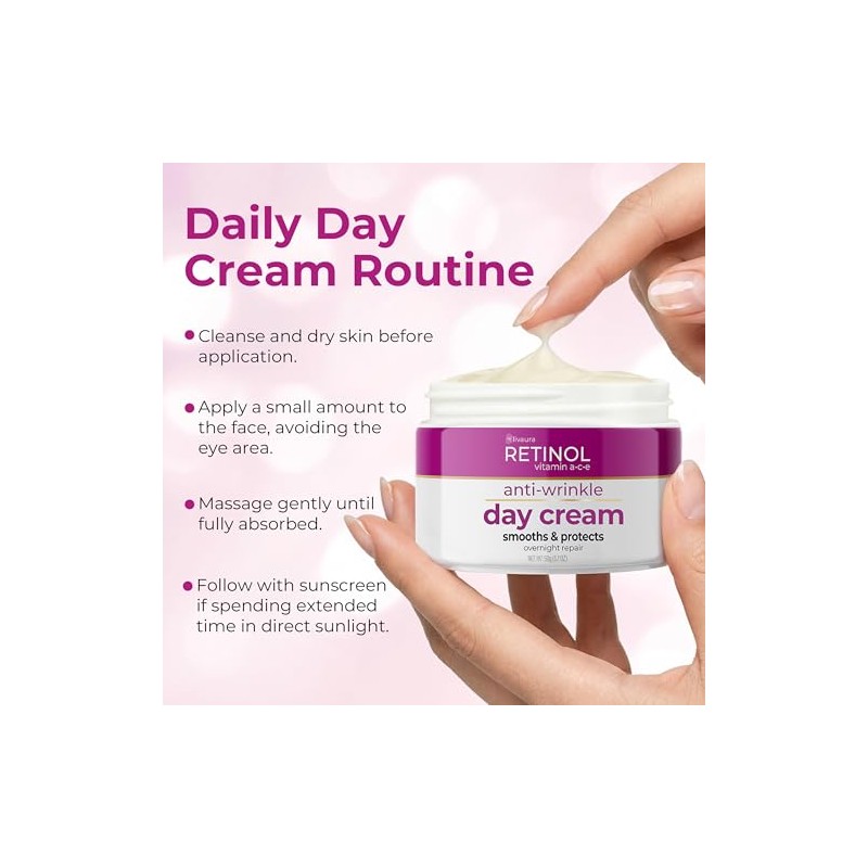 Retinol Skincare LdeL Cosmetics Day Cream with SPF 20 2.25