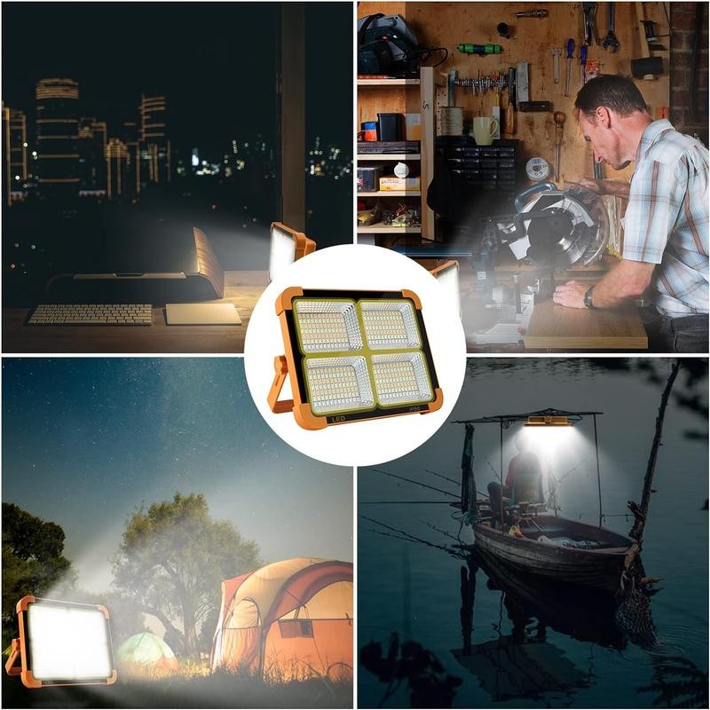 Portable LED Work Solar Light 100W 16500mAh 10000 LM with