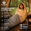 Blackpongo 3-Season Sleeping Bag for Adults, Lightweight Hooded Camping Sleeping
