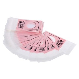 Bolsa de Dulces, Bolsa de Galletas, Encantadora Bolsa de Embalaje de de Galletas de Caramelo de Plástico, Suministros para Fiestas, Bolsa de Dulces de Boda(Rosado)