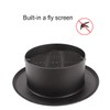 Hon&Guan 6 Inch Soffit Vent, Aluminum Exhaust Bathroom 6'' Wall